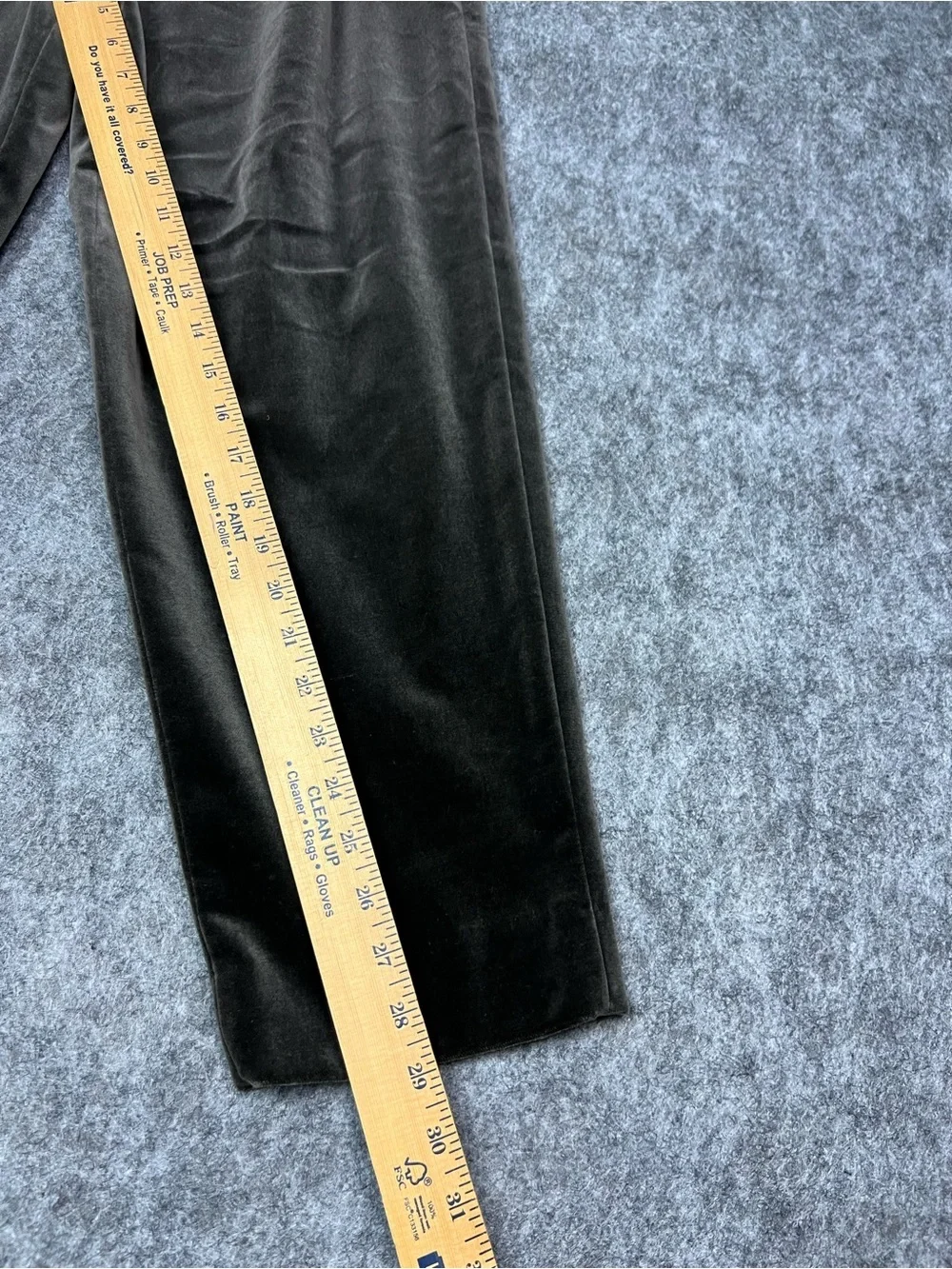 Burberry velvet pants women’s Size 12P Gray Vintage